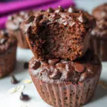 Chocolate Black Bean Blender Muffins {High Protein}