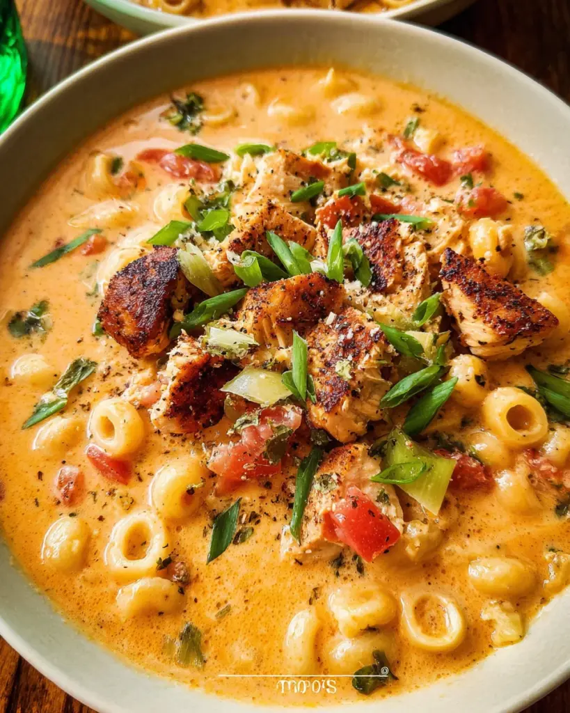 Creamy Cajun Chicken Pasta Soup