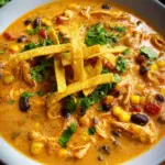 Crock Pot Creamy Chicken Tortilla Soup