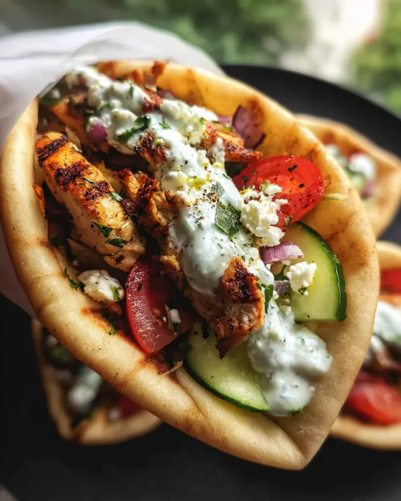 Easy Chicken Gyros & Tzatziki Sauce