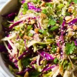 Easy Crunchy Asian Slaw (w/ BEST Asian Dressing!)