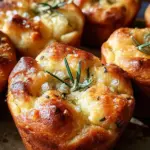 Easy Garlic Rosemary Focaccia Muffins
