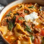 Gluten Free Lasagna Soup (Dairy Free)