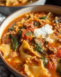 Gluten Free Lasagna Soup (Dairy Free)