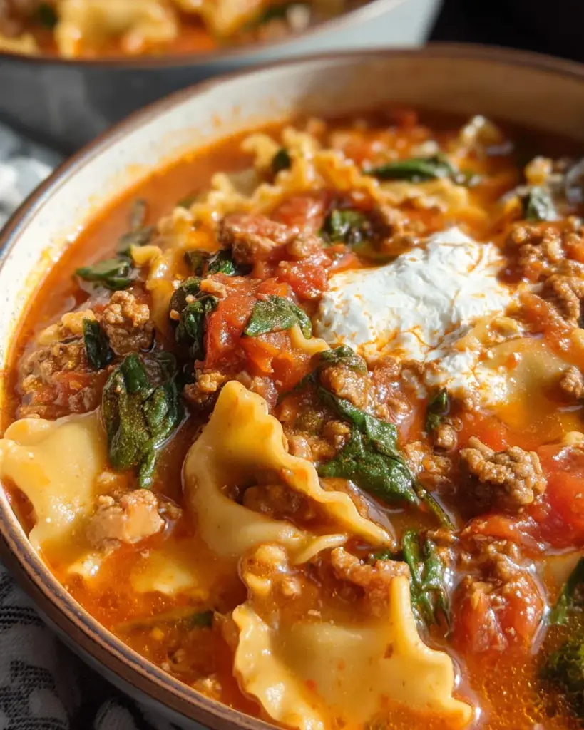 Gluten Free Lasagna Soup (Dairy Free)