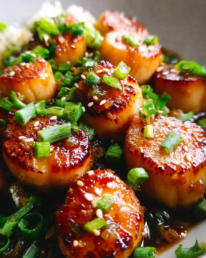 Honey Garlic Butter Scallops