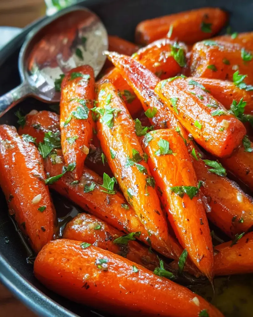 Honey Garlic Roasted Carrots