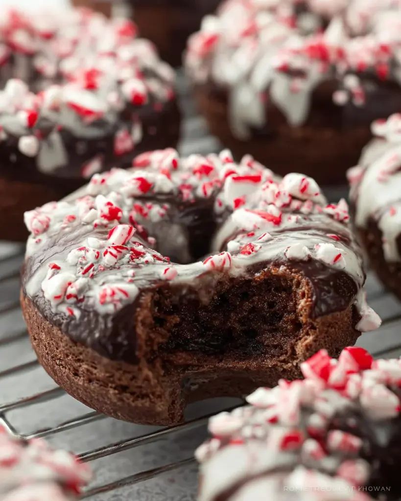 Peppermint Mocha Donuts