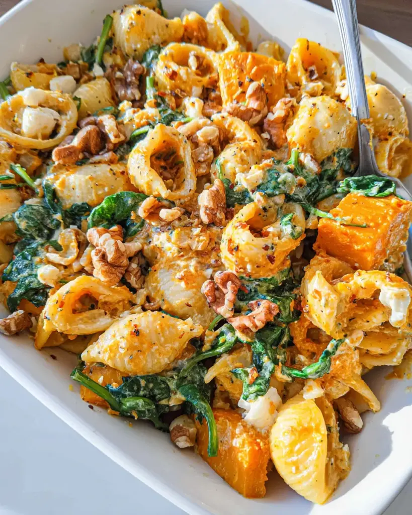 Pumpkin Feta Pasta