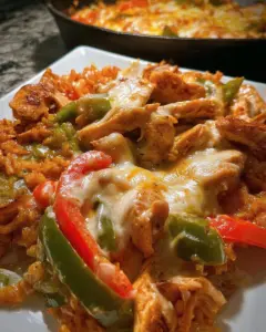Queso Chicken Fajita Skillet