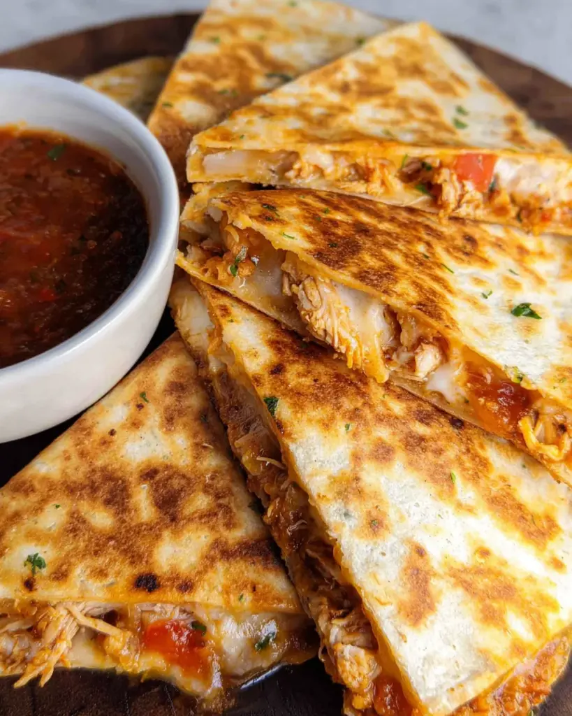 Shredded Chicken Quesadillas