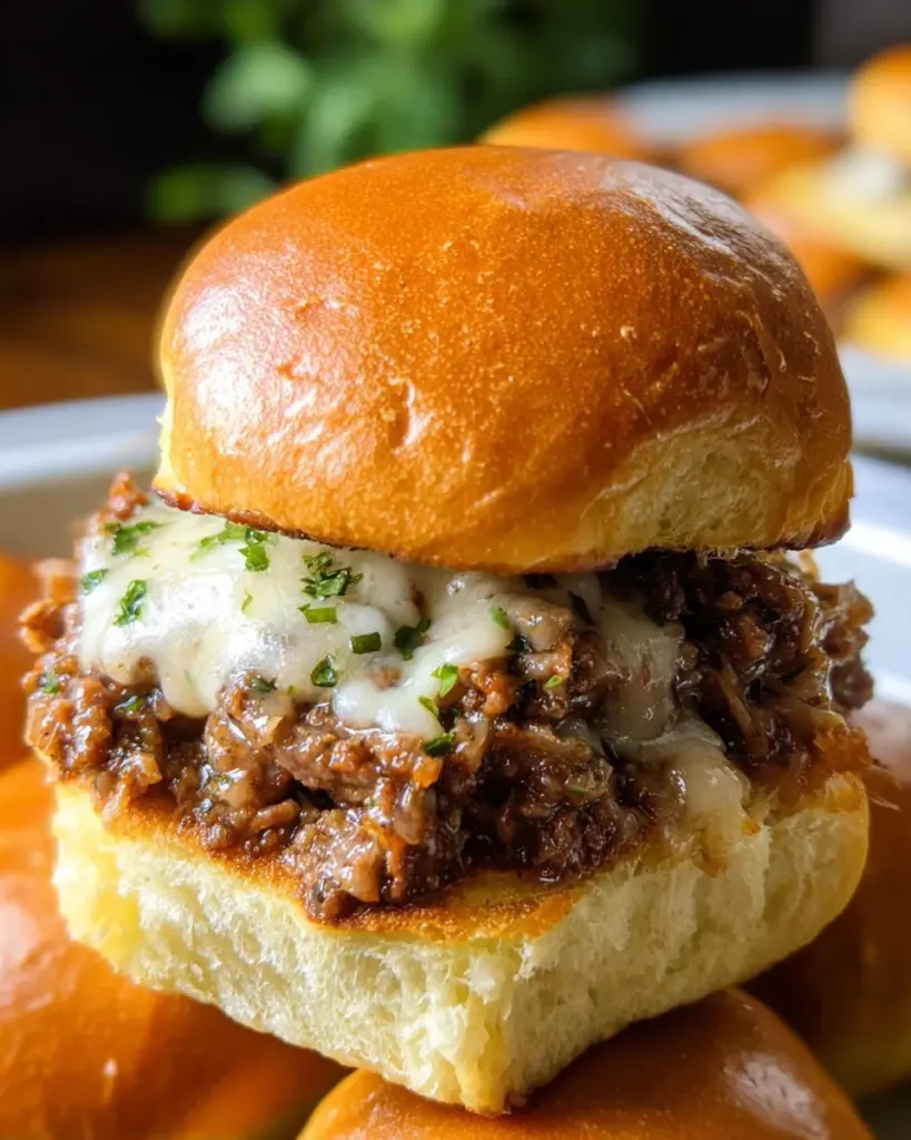 Slow Cooker French Dip Sloppy Joes