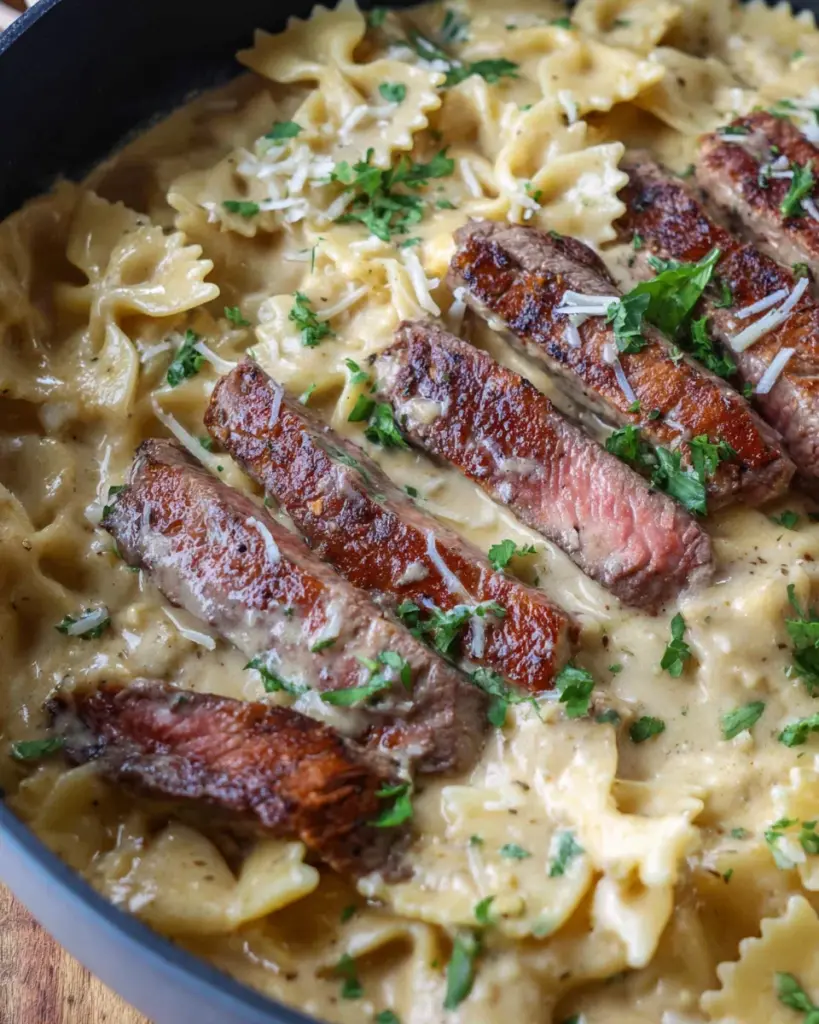 Steak Pasta Alfredo