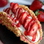 Strawberry Crunch Cheesecake Tacos