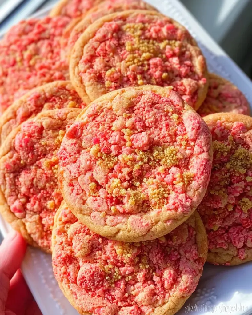 Strawberry Crunch Cookies